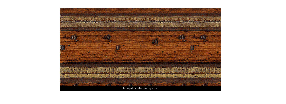 sillas nogal antiguo y oro